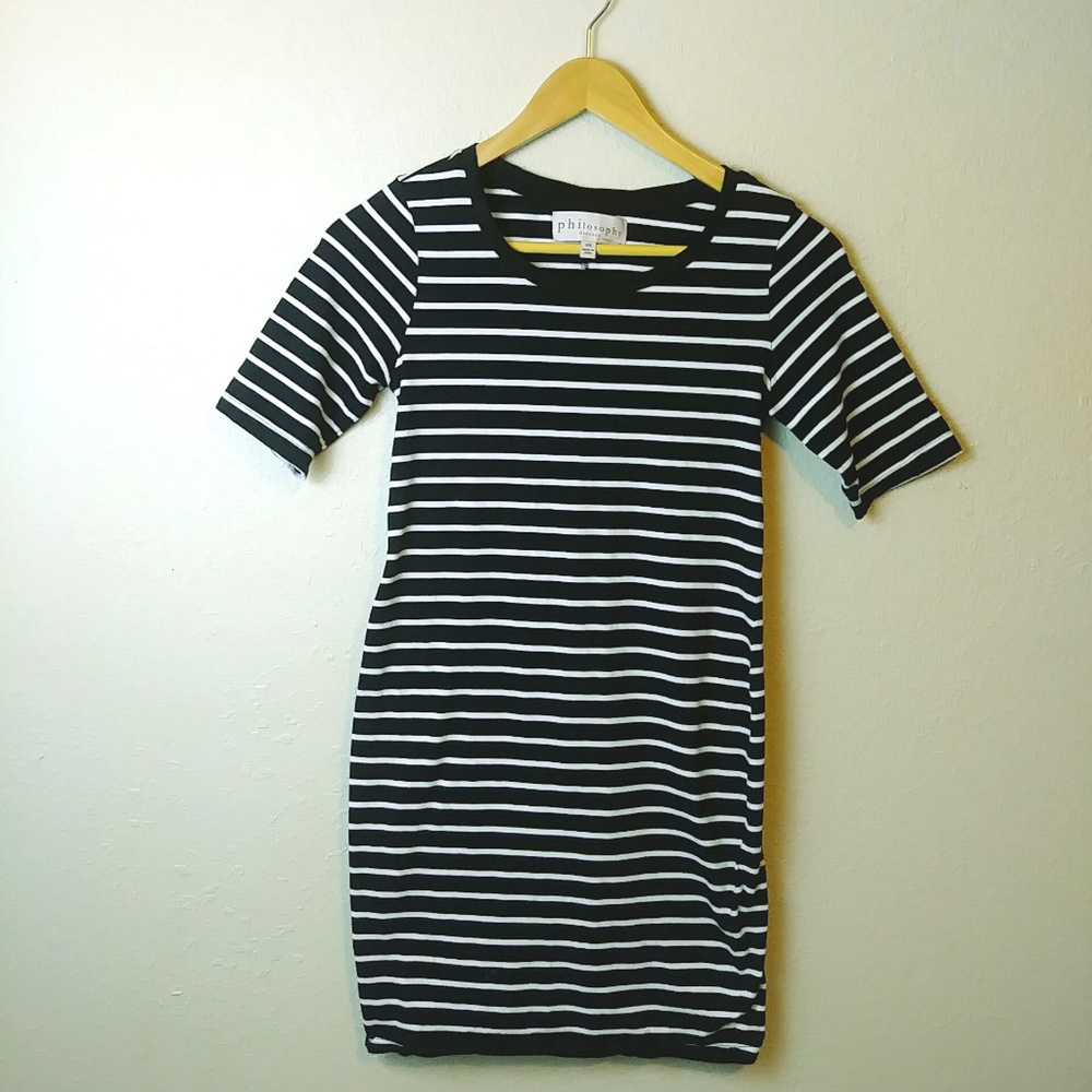 Philosophy Dresses Women Striped Scoop Neck